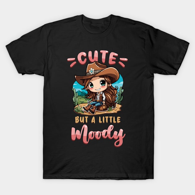 Cute But A Little Moody I Equestrian Pony Horse Fan T-Shirt by biNutz